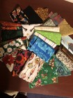 Fabric Scraps Pieces Quilting Cotton Craft Mixed Media Random 100 Pcs Apx