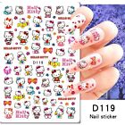 6pcs Set Nail Art Stickers Sanrio Anime Manicure Cartoon Hello Kitty Peel Nh27