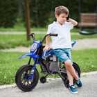 12v Electric Kids Bike With Throttle  66lb Weight Limit  Blue