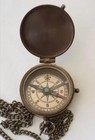 Antique Brass Compass Sundial Navigation Ship Pocket Compass Vintage Gift