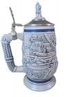  tribute To Rescue Workers   1997 Avon Beer Stein Made In Brazil Blue  212