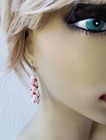 Niihau Shell Earrings     Hawaiian Momi   Kahelelani Shells  Sterling French Hooks