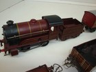 Post War 1950s O Gauge Hornby Trains Lms Loco   Wagons Lot