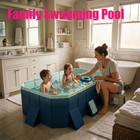 For Kids   Adults Foldable Non-inflatable Summer Swimming Pool Garden Outdoor 