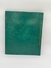 Large Vtg 1960s Mid Century Green   Gold Photo Album Paper Scrapbook Nwot