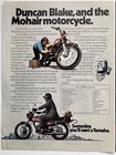 1973 Yamaha Rd-350 Motorcycle Two Page Print Ad Duncan Blake Mohair