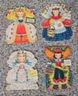 Vintage Hallmark Paper Doll Cards - Land Of Make Believe - 1940s Set Of 11