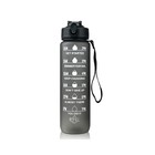 Sports Motivational Drinking Water Bottle With Time Marker 32 Oz Bpa Free