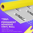 12  X 30 Feet Glossy Yellow Permanent Vinyl Durable Self Adhesive Roll