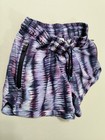 Athleta Girl Running Athletic Shorts Purple Tie Dye Size M 8-10    3-inch Inseam