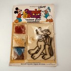Vintage Disney Makit   Bakit Pluto Stained Glass Suncatcher Craft Kit Nos