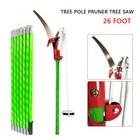 26 Ft Extendable Tree Pruner Garden Tool Pole Saw Branch Long Reach Limb Cutter