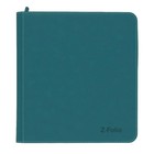 Bcw Z-folio 12-pocket Zipper Album - Teal - Free Ship