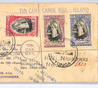 Tonga Cover 1939 Tin Can Canoe Mail Niuafoou Queen Salote Anniv Set  1938  Wy285