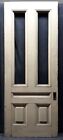 75 x96 x3  Pair Antique Vintage Old Solid Wood Wooden Double Pocket Doors Window