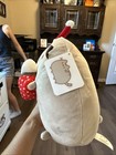 Gund Pusheen Christmas Holiday Santa Hat With Hot Cocoa 10  Plush Fast Ship