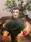 Vintage Four Sisters Christmas Caroler 10  Doll Man Wreath Wool Bob Cratchit