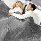 Electric Heated Blanket King Size 90 x 100  Dual Control  10 Heating Levels