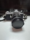 Vintage Pentax Me Slr 35mm Film Camera   Vivitar 28-50mm Lens   Case Untested