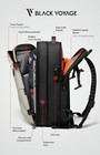 Blackvoyage Vortex Vacuum Seal Travel Backpack 60l  White Aero