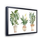 Designart  houseplant Monstera   Peace Lily In Terra Cotta  Farmhouse Framed