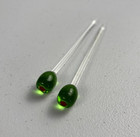 Set Of 2 Vintage Martini Cocktail Olive Glass Swizzle Stir Sticks 5 