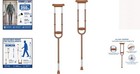 Aluminum Lightweight Comfort Crutches - Adjustable For Heights 4 3  To 6 1 