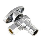 Efield 1 2  Pex-a Expansion   3 8  Od Compr  Angle Stop Valve 1 4 Turn Lead Free