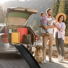 Portable Dog Ramp Folding Non-slip Pet Ramp Stairs Step Ladder For Suv Car black