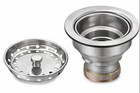 Kitchen Sink Strainer Basket With Drain Assembly Stainless Steel 3-1 2   