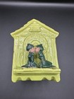 Vintage Gilner 1950   s Pixie Elves Kissing Wall Pocket Planter Clock Mid Century