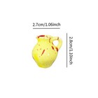 6pcs Cute Ceramic Vases Tiny 3d Plant Vases For House Kitchen Locker Office