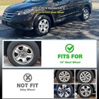16- Inch Wheel Skins For 2012-2016 Honda Cr-v  Set Of 4 Pcs  Glossy Black