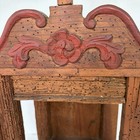 Vtg Wooden Handmade Mexican Folk Art Nicho For Art Flowers Santos Distressed 22 