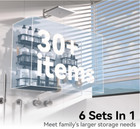 Shower Caddy 6 Pack Rustproof Shower Organizer  Large Capacity Shower Shelves