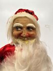 Vtg Antique Santa Claus 26  Tall Figurine Doll Christmas Canvas Maybe German
