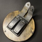Aker 510-4 Double Magazine Carrier Pouch Double Stack  45 Plain Black Leather