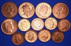 Collection Of 1990s British Decimal 1p   2p  Young   Old Head  Qeii  21707 