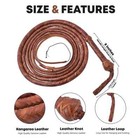 Genuine Leather Bullwhip 4   16ft Handmade 16 Plait Braided Heavy Duty Whip