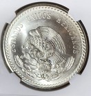 Ngc Ms-64 1948 Mexico Silver 5 Pesos Cuauhtemoc