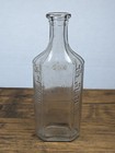 Vintage - Early 1900s  Aseptic 5    Medicine Bottle  Clear Embossed Glass