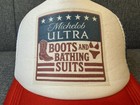 Michelob Ultra Trucker Hat Boots   Bathing Suits Red White Blue Snapback Cap Usa