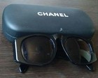 Chanel Matelasse Sunglasses Black Frame Gold Cc Logo Authentic Vintage Italy