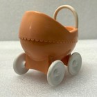 Vintage Little Tikes Dollhouse Stroller Baby Carriage Pink Pram Doll Buggy Guc