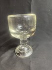 Vintage 1970   s Heavy Thick Clear Glass Schooner Goblet Fishbowl Beer Glass