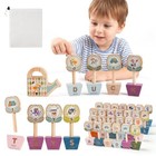 Wooden Alphabet Matching Game For Kids Ages 3-5  Abc Learning Toy