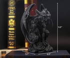 Jorae Winged Gargoyle Statue Indoor Outdoor Home Decor Sitting 9 h  Black 