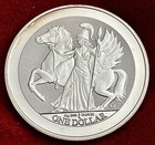 2017 British Virgin Islands 1 Oz Silver Pegasus Reverse Proof