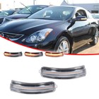 Clear W sequential Led Side Mirror Blinker Signal Lights For 07-13 Nissan Altima