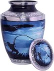 Adult Fishing Cremation Urn For Human Ashes Fullsize Handmade Memorial Urn Holds